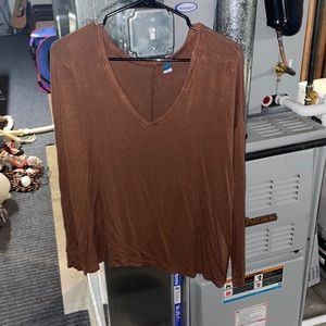 Burnt Orange long sleeve tee